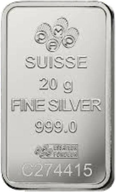 Lingot d'argent 20 g