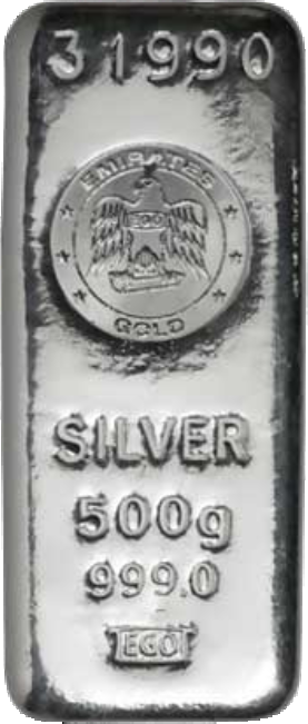 Lingot d'argent 500 g