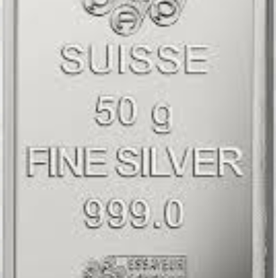Lingot d'argent 50 g