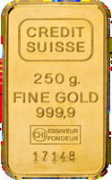 Lingot d'or 250 g