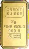 Lingot d'or 2 g