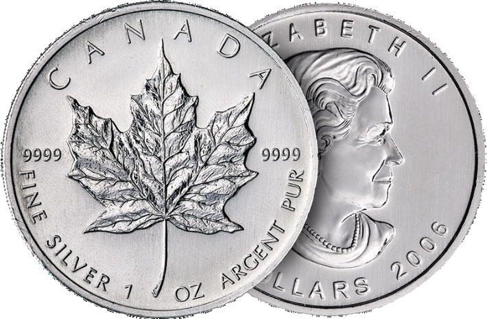 Maple Leaf 1 oz argent