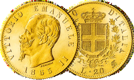 20 Lire Vittorio Emanuele II